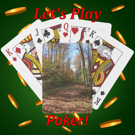 En promenad bland färgstarka Höst löv Casinokort