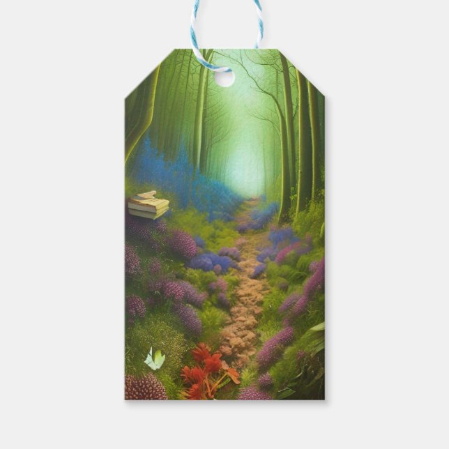 En promenad genom Enchanted Wood Presentetikett (Framsidan)
