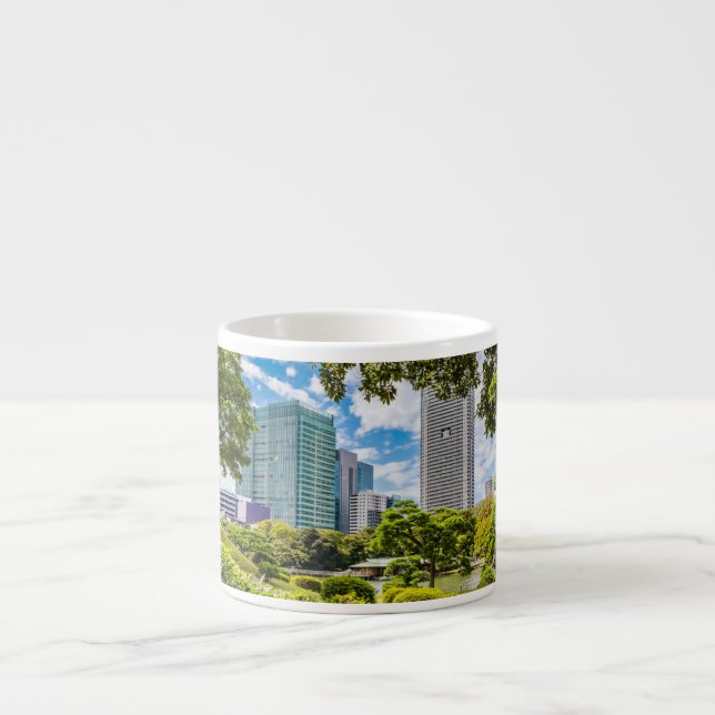 En promenad genom Hama Rikyu trädgårdar, Tokyo Espressomugg (Framsidan)