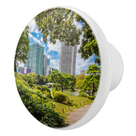 En promenad genom Hama Rikyu trädgårdar, Tokyo Knopp