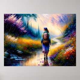 En promenad i Skogen Art Work Poster