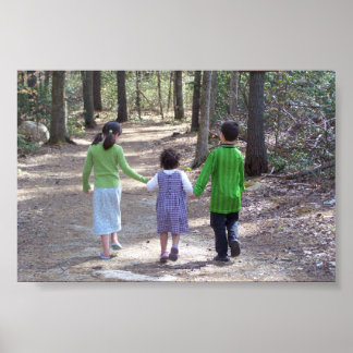 En promenad i skogen poster