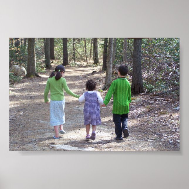 En promenad i skogen poster (Framsidan)