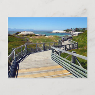En promenad ner till Boulders Beach, södra Afrikan Vykort