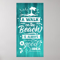 En promenad på stranden är alltid en bra idé