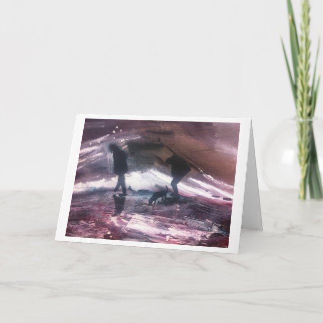 En promenad vid vågarna kort (Framsida)