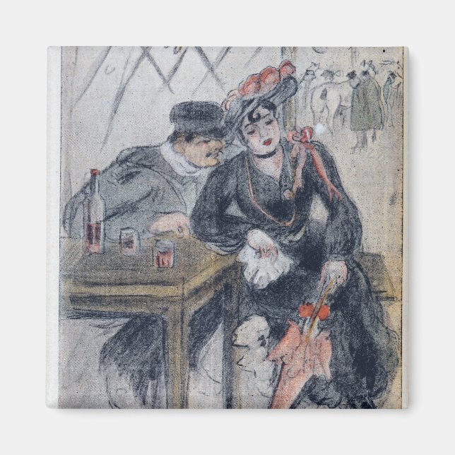 En prostituerad och hennes klient magnet (Framsidan)