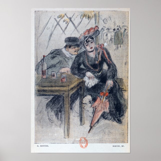 En prostituerad och hennes klient poster (Framsidan)