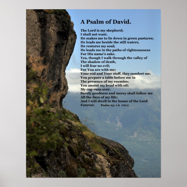 En Psalm av David Anpassningsbar Poster (Framsidan)