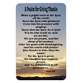 En psalm för Ge tack-Psalm 100 Magnet