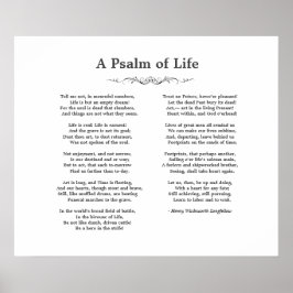 En Psalm of Life Longmeders Dikt Poster