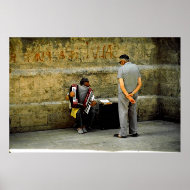 En publik, Valencia, Spanien Poster (Framsidan)