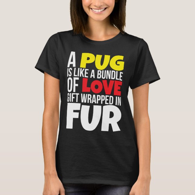 En pug är som en bunt av Kärlek T-shirt Essential (Framsida)