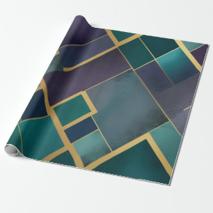 en pulserande geometrisk mönster-skuggor blå lila presentpapper