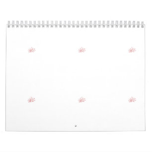 En pulserande röd och svart blommigt med kalender