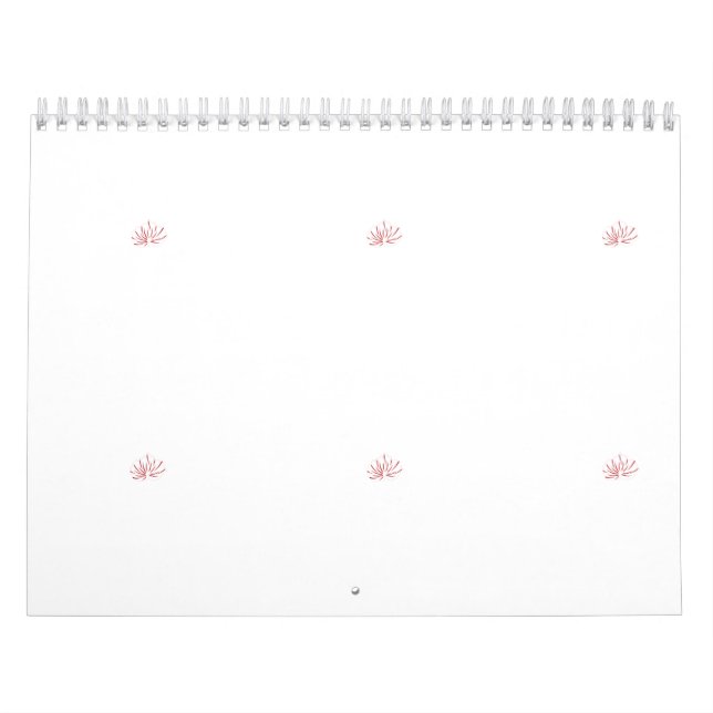 En pulserande röd och svart blommigt med kalender (Omslag)