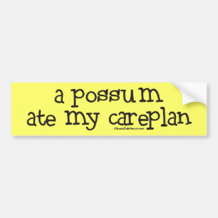 En pungråtta åt min Careplan Bildekal