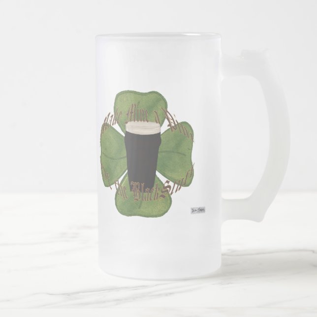 En punkt vid Svarta Saker Frostat Ölglas (Höger)