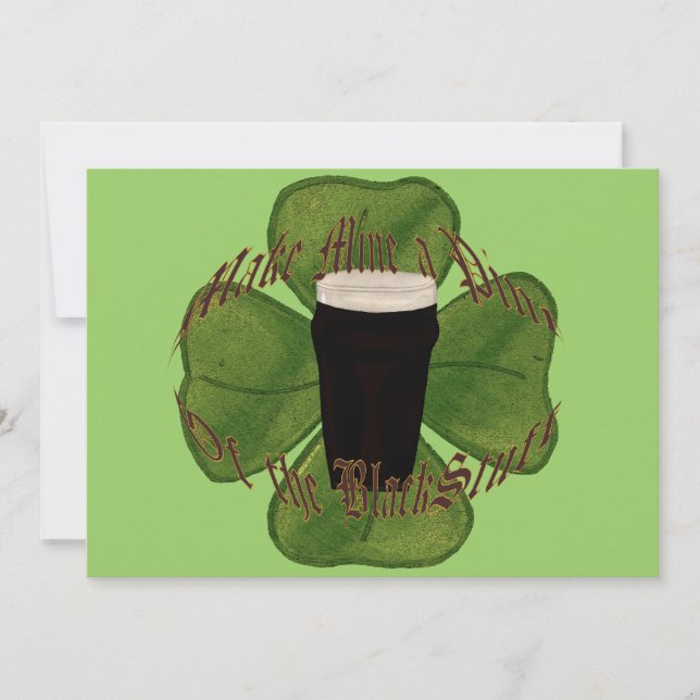 En punkt vid Svarta Saker Inbjudningar (Framsida)