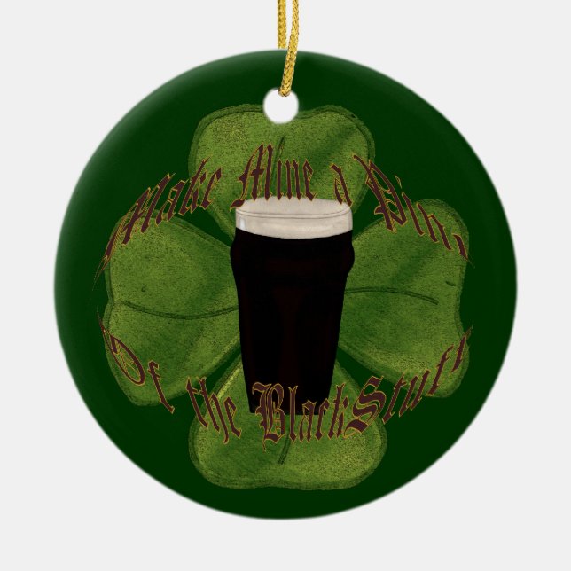 En punkt vid Svarta Saker Julgransprydnad Keramik (Framsidan)