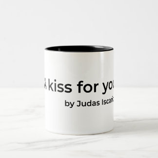 En puss för dig av Judas Två-Tonad Mugg