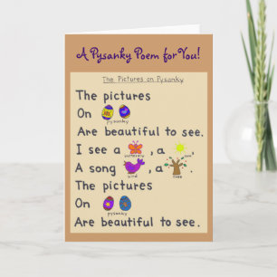 En Pysanky dikt för dig! Helgkort