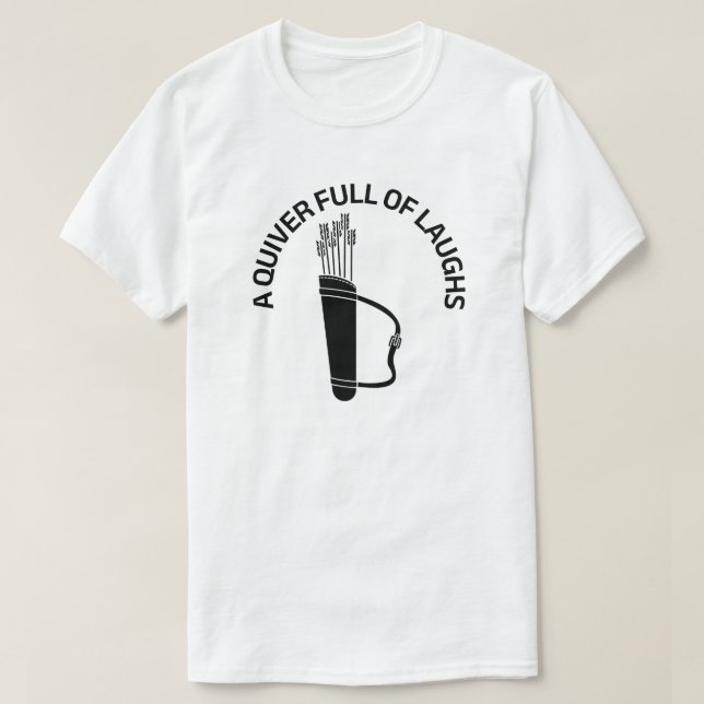 En Quiver-Fullt av döttrar | Funny Archery T Shirt (Design framsida)