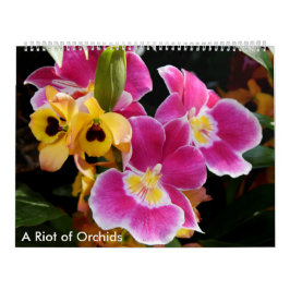 En rad Orchids Kalender