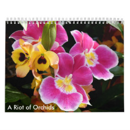 En rad Orchids Kalender