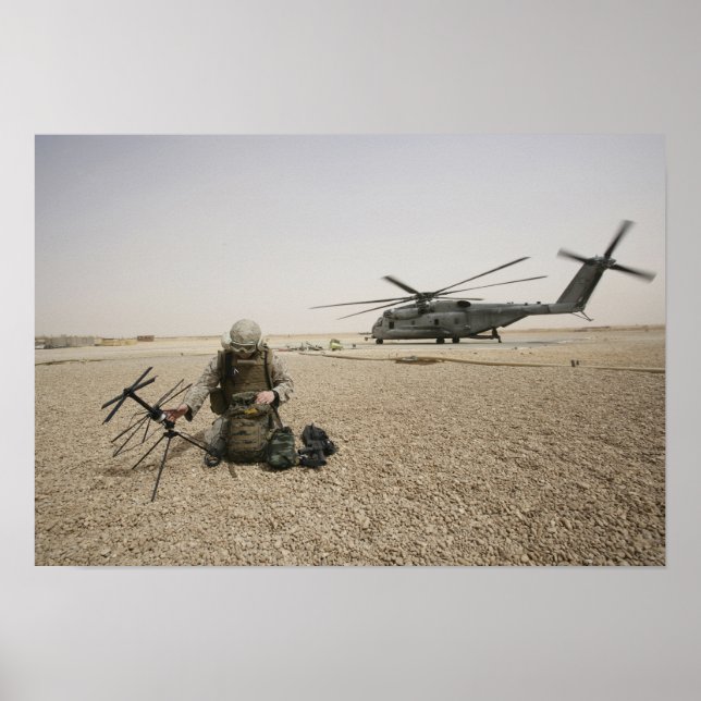 En radiooperatör från fält poster (Framsidan)