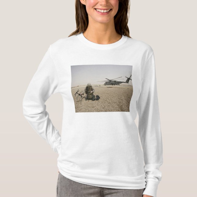 En radiooperatör från fält t-shirt (Framsida)