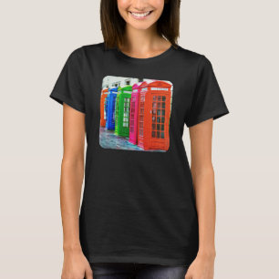 En radruta med kortfattade Färgader T-shirt