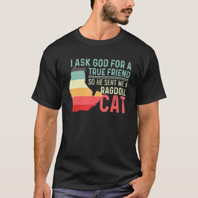 En Ragdoll Katt Vänlig Person T Shirt (Framsida)