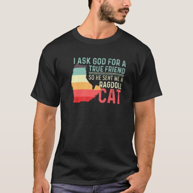 En Ragdoll Katt Vänlig Person T Shirt (Framsida)