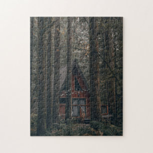 EN RAM KABIN I SKOGEN JIGSAW PUZZZLE PUSSEL