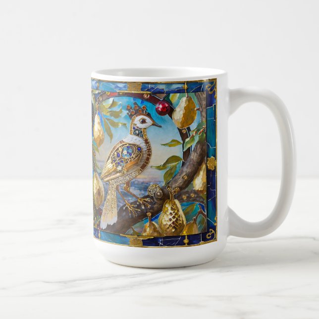 En rapphöna i ett päronträd kaffemugg (Höger)