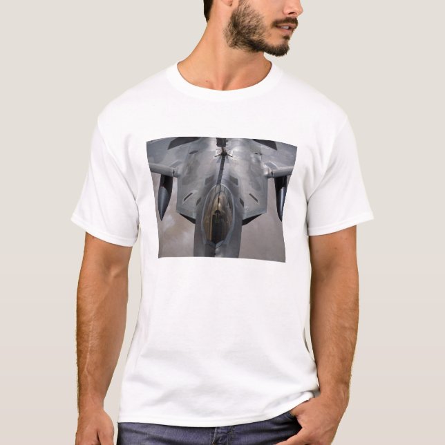 En Raptor från USA:s Luft Force F-22 har tillfrisk Tee Shirt (Framsida)