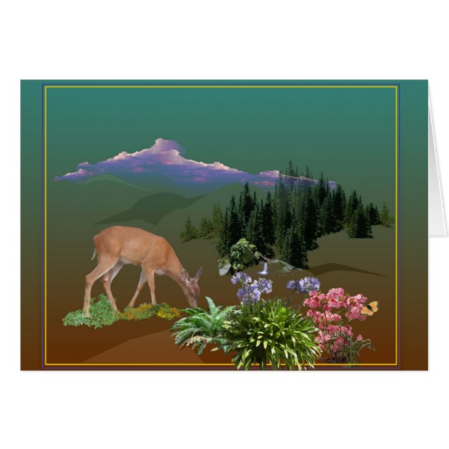 En raring som namnges Pheona Hälsningskort (Framsidan Horizontal)