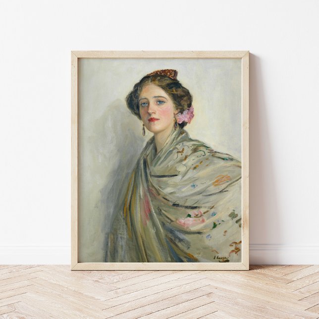 En rättvis spanjor, mrs Chowne | Herr John Lavery Poster (Skapare uppladdad)