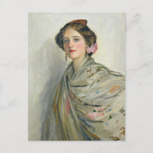 En rättvis spanjor, Mrs. Chowne Sir John Lavery Vykort