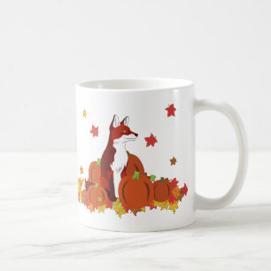 En räv i pumpan lappar (skörden Time!) Kaffemugg