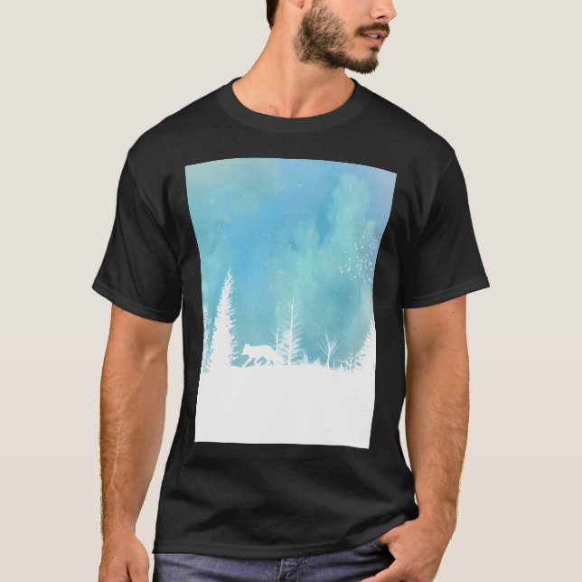 En räv i Vilden T Shirt (Framsida)