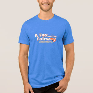 En räv på fairwayen - Herr - Blå skjorta T Shirt