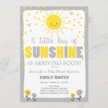 En Ray of Sunshine Baby Shower-Neutralt