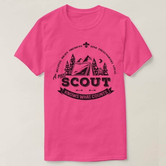 EN REAL SCOUT VET VAD SOM RÄKNAS T SHIRT (Design framsida)
