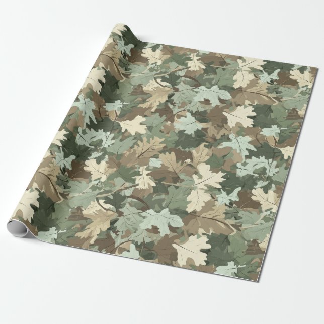 En realistisk Camo Design Series nr 3 Presentpapper (Utrullad)