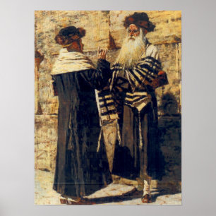 En Rebbe på Kotelen vid Vereshchagin - Circa 1880s Poster
