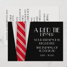 En Red Tie-middag Inbjudningar