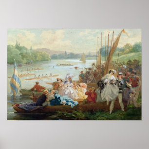 En Regatta på Asnieres under understödjaväldet Poster