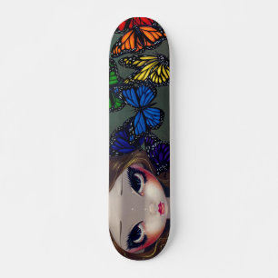 En regnbåge av fjärilsfeskateboarden mini skateboard bräda 18,5 cm